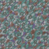 Текстура зелёной хлопковой ткани с цветочками 1_16_1_14 ( частично бесплатная )